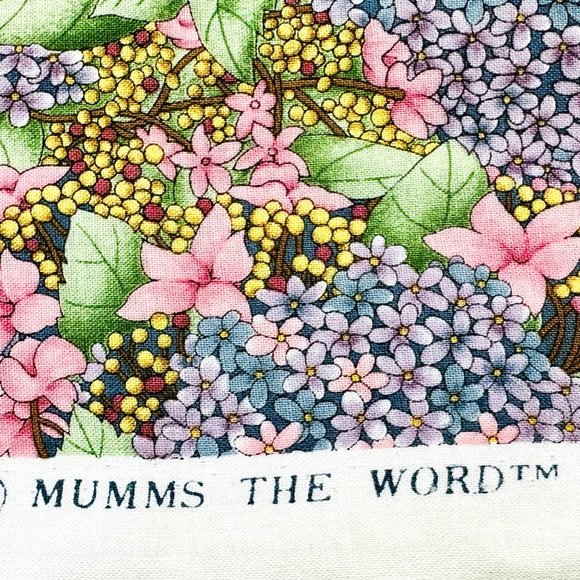 Vintage Debbie Mumm Floral Fabric for South Sea Imports Vintage - BTY - Picture 7 of 8